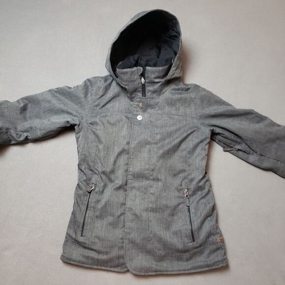 Women’s Burton Dry Ride jacket WB Jet Set JK Gray EUC SIZE S - Picture 1 of 16